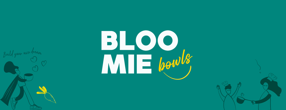 image header projet identité visuelle du restaurant Bloomie Bowls 